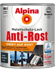 Metallschutzlack Anti-Rost, 3in1, grau glnzend 750 ml
