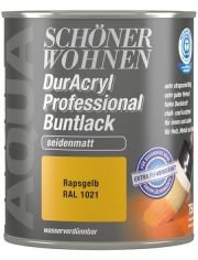 Buntlack DurAcryl Professional seidenmatt, 750 ml rapsgelb