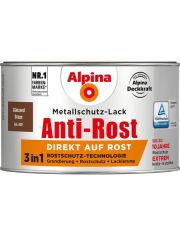 Metallschutzlack Anti-Rost, 3in1, braun glnzend 300 ml