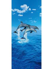 Trtapeten Three Dolphins, 2-teilig, 86x200cm
