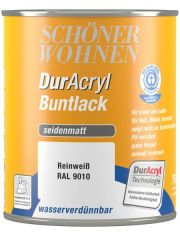 Buntlack DurAcryl seidenmatt, 750 ml reinwei߫