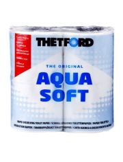 Klopapier Aqua Soft, wei, 4 Rollen