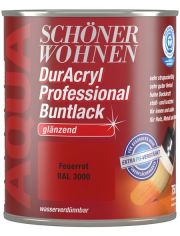 Buntlack DurAcryl Professional glnzend, 750 ml feuerrot