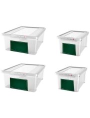 Aufbewahrungsbox »2x 5 Liter, 2x 11 Liter, mit Deckel und beschreibbarem Feld« 4er Set