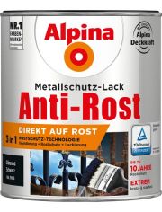 Metallschutzlack Anti-Rost, 3in1, schwarz glnzend 750 ml