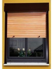 Kunststoff Vorbau-Rollladen Festma, BxH: 120x150 cm, holzfarben-braun