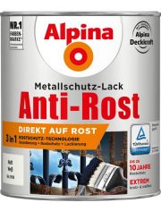 Metallschutzlack Anti-Rost Matt, Wei matt 750 ml