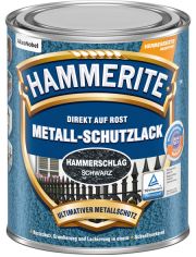 Metallschutzlack Hammerschlag, schwarz, 0,75 Liter