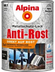 Metallschutzlack Anti-Rost Hammerschlag, Schwarz 2,5 l