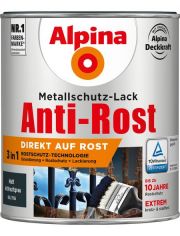 Metallschutzlack Anti-Rost Matt, Grau matt 750 ml