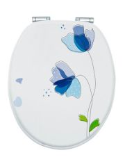 WC-Sitz Flora Blau, Mit Absenkautomatik