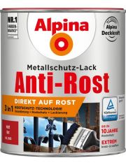 Metallschutzlack Anti-Rost Matt, Rot matt 750 ml