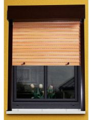 Kunststoff Vorbau-Rollladen Festma, BxH: 110x220 cm, holzfarben-braun