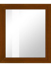Kunststoff-Fenster Classic 400, BxH: 75x75 cm, eichefarben-dunkel, in 2 Varianten