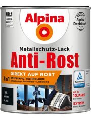Metallschutzlack Anti-Rost Matt, Schwarz matt 750 ml