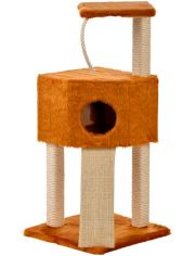 Kratzbaum Eckboy Cat Dream, B/T/H: 40/40/112 cm, honigbraun
