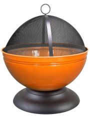 Feuerschale Globe inkl. Funkenschutzhaube, orange