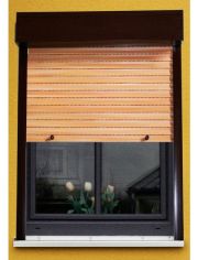 Kunststoff Vorbau-Rollladen Sonderma Breite, Hhe: 130 cm, holzfarben