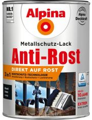 Metallschutzlack Anti-Rost, 3in1, schwarz glnzend 2,5 l