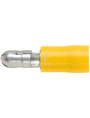 Rundstecker-Set, teilisoliert gelb 5 mm 4 - 6 mm 100 Stck