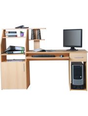 PC-Schreibtisch Don mit Tastaturauszug