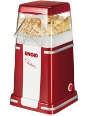 Unold Popcornmaker Classic, 900 Watt, rotmetallic/wei