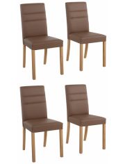 Home affaire Stuhl Lona, wahlweise mit Kunstleder oder Strukturstoff bezogen, im 2er-, 4er-, oder 6er-Set